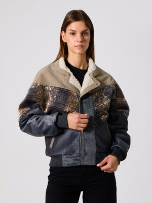 Inca Beige & Anthracite Vintage Jacket XS