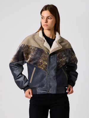 Inca Beige & Anthracite Vintage Jacket XS