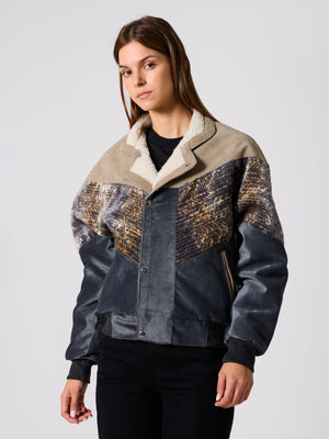 Inca Beige & Anthracite Vintage Jacket XS