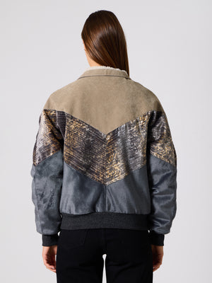 Inca Beige & Anthracite Vintage Jacket XS