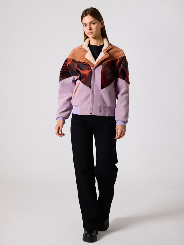 Inca Brick Orange & Lilac Vintage Jacket XS