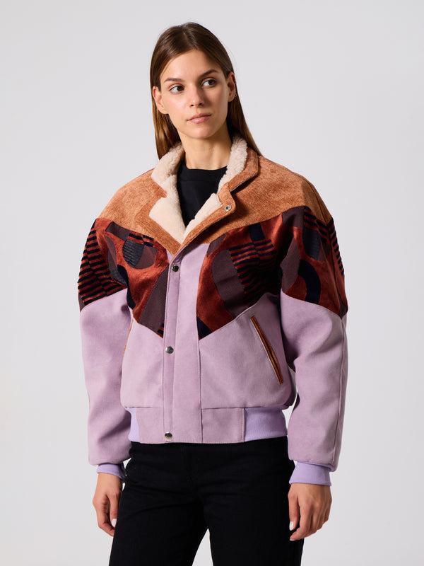 Inca Brick Orange & Lilac Vintage Jacket XS