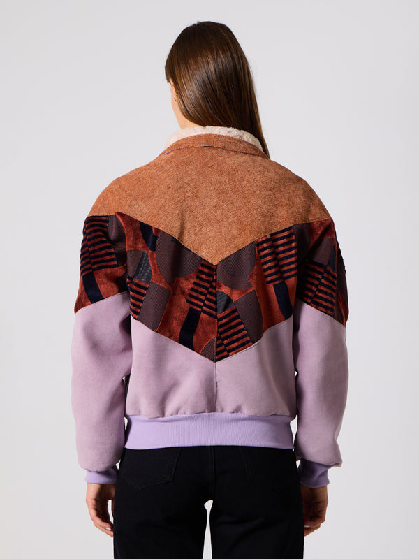 Inca Brick Orange & Lilac Vintage Jacket XS