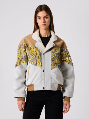 Inca Camel & White Vintage Jacket M