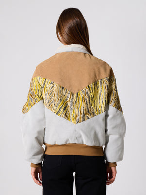 Inca Camel & White Vintage Jacket M
