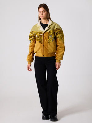 Inca Light Green & Mustard Vintage Jacket M