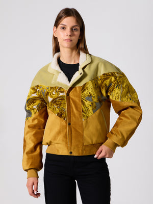 Inca Light Green & Mustard Vintage Jacket M