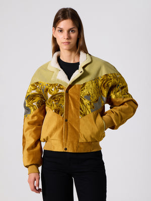 Inca Light Green & Mustard Vintage Jacket M