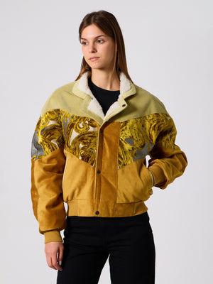 Inca Light Green & Mustard Vintage Jacket M