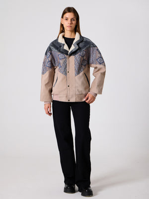 Inca Anthracite & Cream Vintage Jacket XL