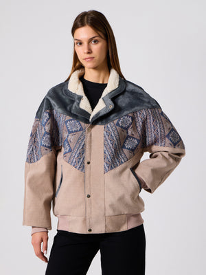 Inca Anthracite & Cream Vintage Jacket XL