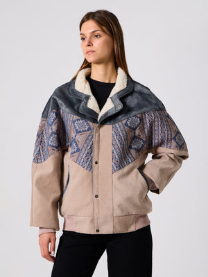 Inca Anthracite & Cream Vintage Jacket XL