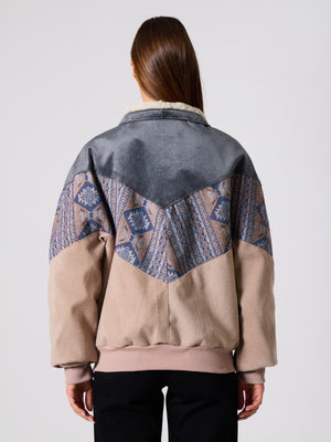 Inca Anthracite & Cream Vintage Jacket XL