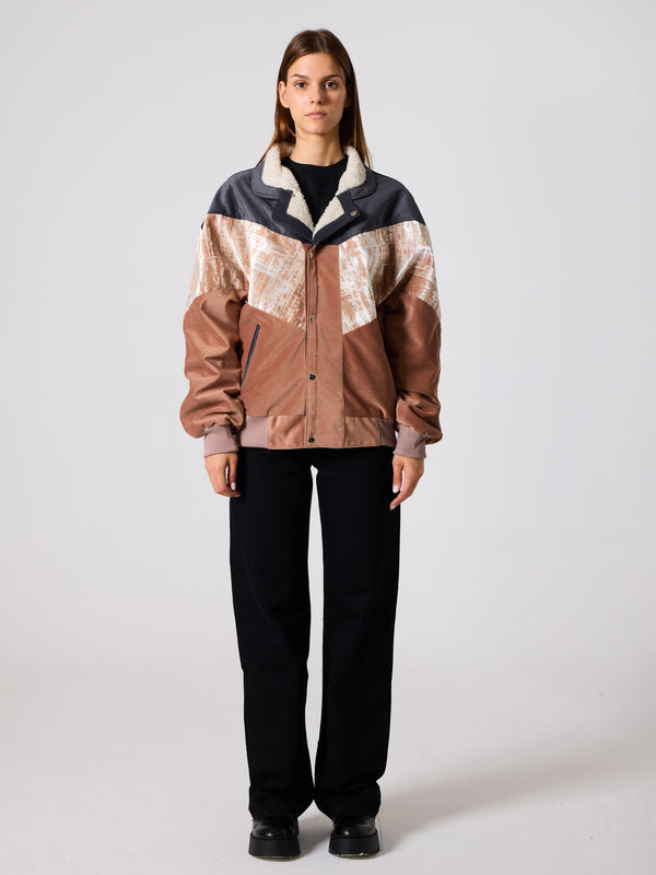 Inca Anthracite & Light Brown Vintage Jacket XL