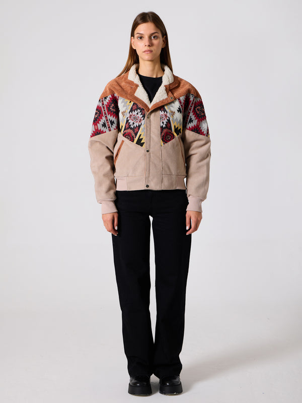 Inca Orange & Cream Vintage Jacket XS