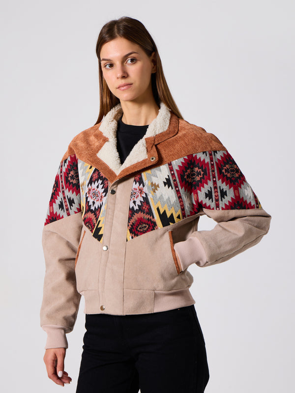 Inca Orange & Cream Vintage Jacket XS