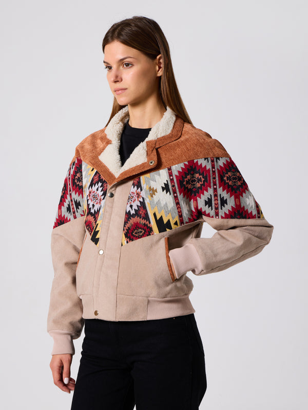 Inca Orange & Cream Vintage Jacket XS