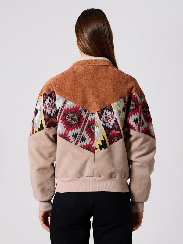 Inca Orange & Cream Vintage Jacket XS