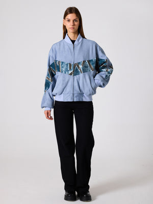 Bomber Baby Blue Vintage Jacket XL