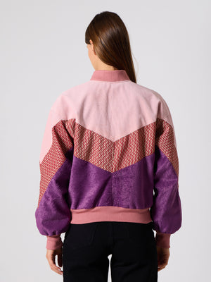 Bomber Pink & Purple Vintage Jacket S