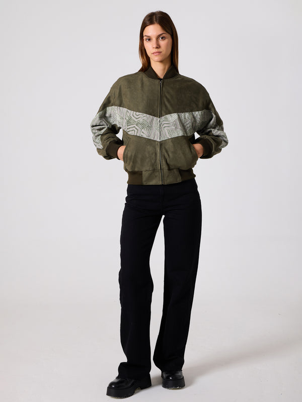 Bomber Green Vintage Jacket XS