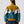 Bomber Mustard & Cyan Vintage Jacket XS