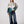 Bomber Light Green & Emerald Vintage Jacket S