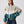 Bomber Light Green & Emerald Vintage Jacket S