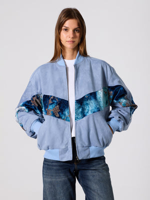 Bomber Baby Blue Vintage Jacket L