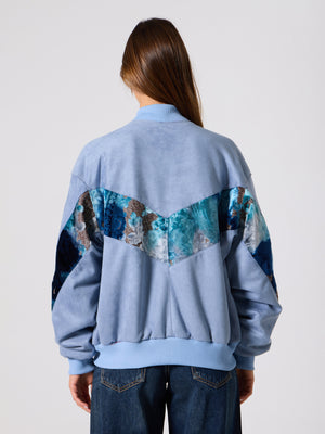 Bomber Baby Blue Vintage Jacket L