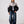 Bomber Light Grey & Black Vintage Jacket M
