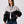 Bomber Light Grey & Black Vintage Jacket M