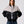Bomber Light Grey & Black Vintage Jacket M