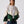 Bomber White & Emerald Vintage Jacket M