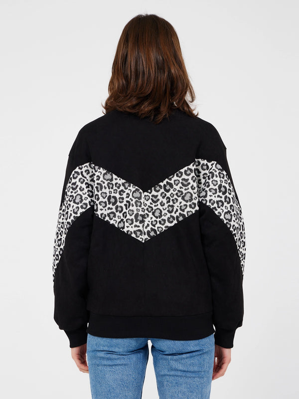 Aztec Black Bomber Jacket XS