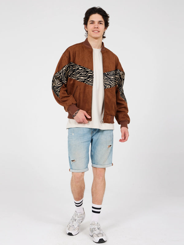 Aztec Rust Bomber Jacket L