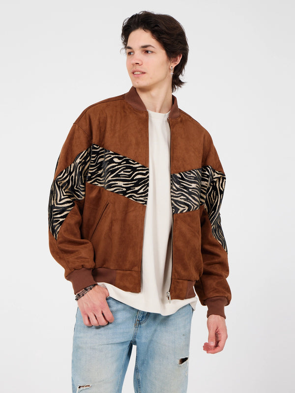 Aztec Rust Bomber Jacket L