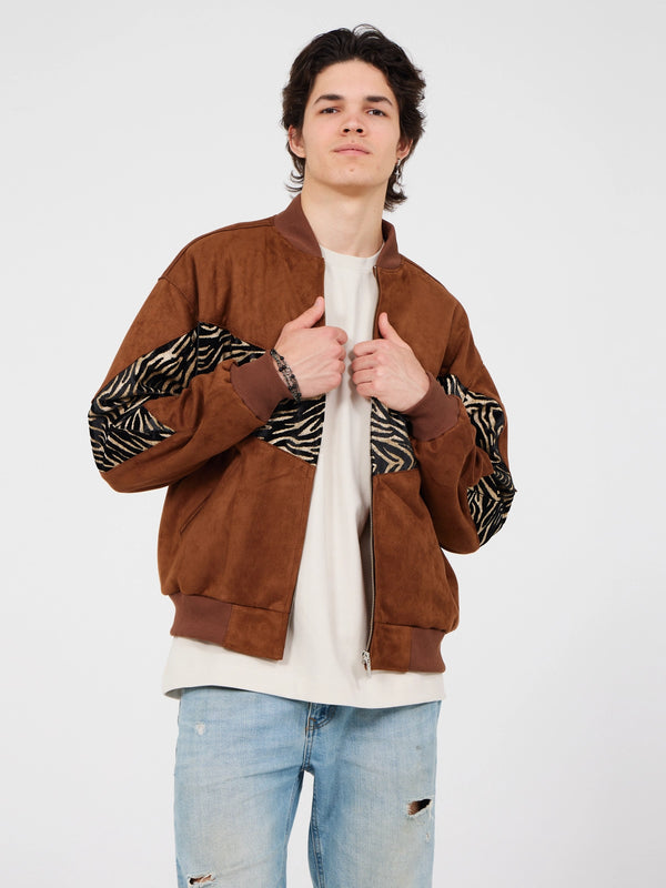 Aztec Rust Bomber Jacket L