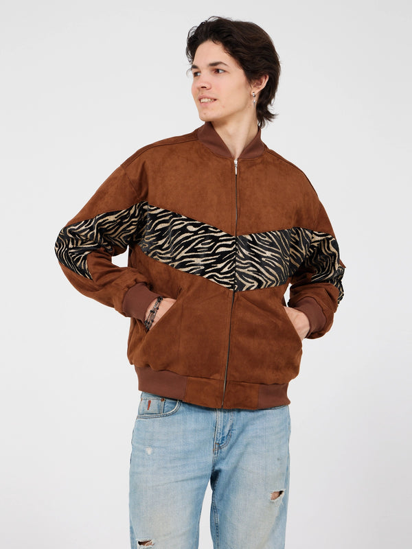 Aztec Rust Bomber Jacket L