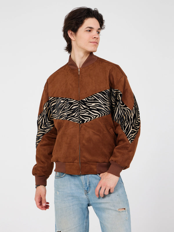 Aztec Rust Bomber Jacket L