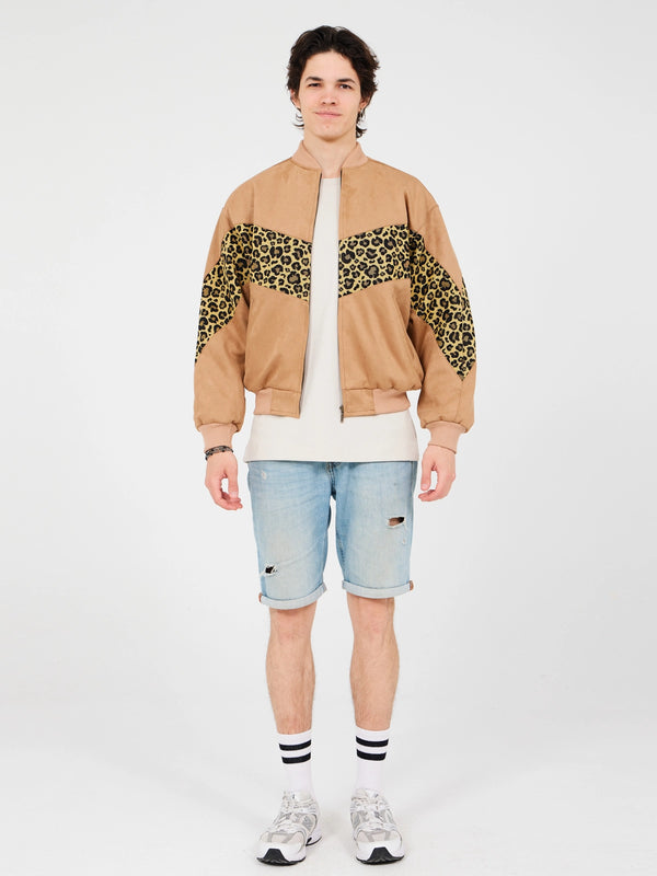 Aztec Brown Bomber Jacket M