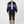 Load image into Gallery viewer, Aztec Navy Blue Bomber Jacket M
