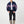 Load image into Gallery viewer, Aztec Navy Blue Bomber Jacket M
