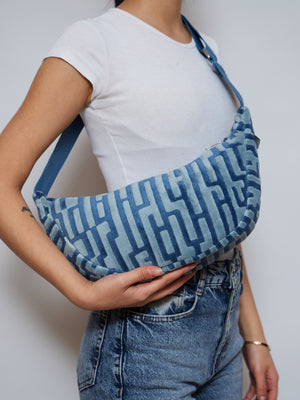 BLUE UNISEX VINTAGE BAG