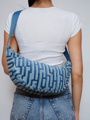 BLUE UNISEX VINTAGE BAG