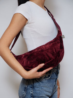 BURGUNDY UNISEX VINTAGE BAG