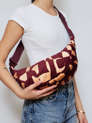 BURGUNDY UNISEX VINTAGE BAG