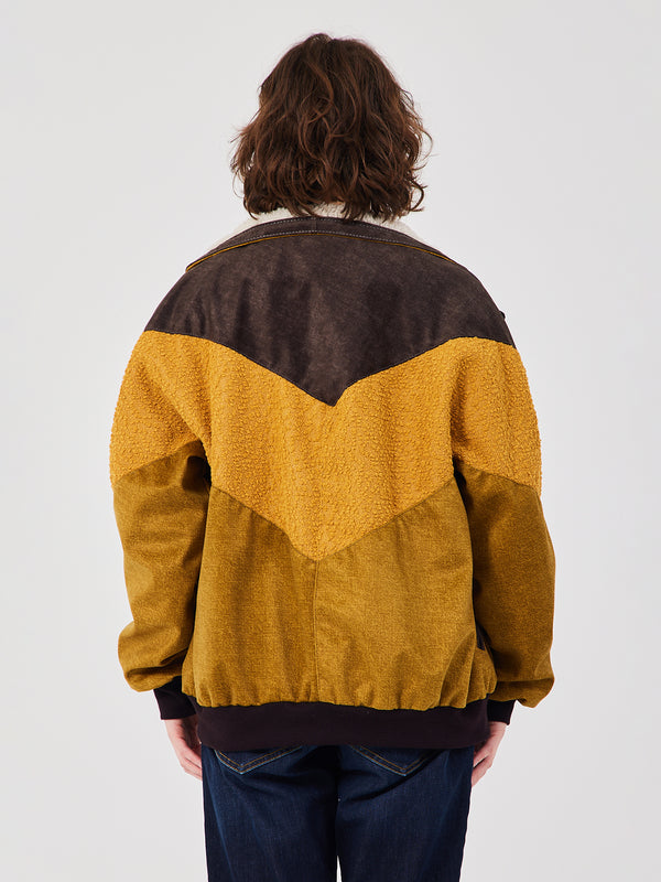 Aztec Brown & Mustard Unisex Vintage Jacket M