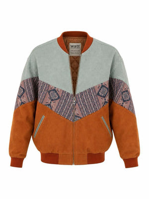 Baby Blue & Orange Vintage Jacket M