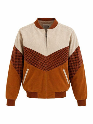 Rust Brown & Cream Vintage Jacket S